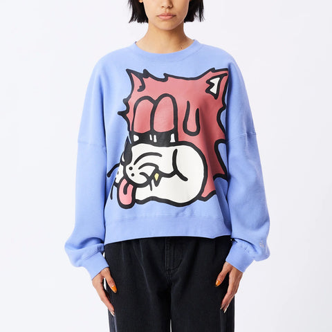 Obey - Crewneck, Stray Cat. Violet. Womens
