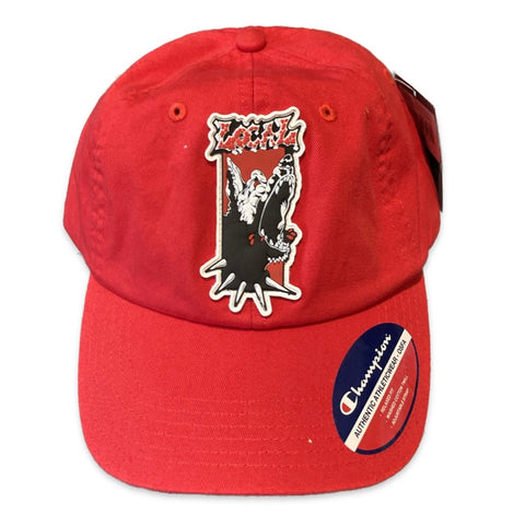 The Local - Hat, Beware of Dog Dad Cap. Red