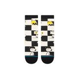 Stance - Kids Socks, Peanuts Checked Crew