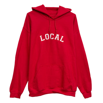 The Local - Hoodie, Varsity. Red. MADE TO ORDER