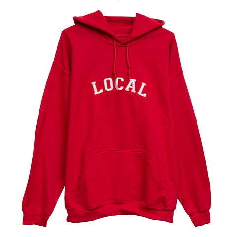 The Local - Hoodie, Varsity. Red. S9D4