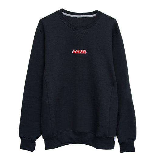 The Local - Crewneck, Chenille Speed Font.