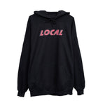 The Local - Hoodie, Speed Font. BLK/RED. S9D4