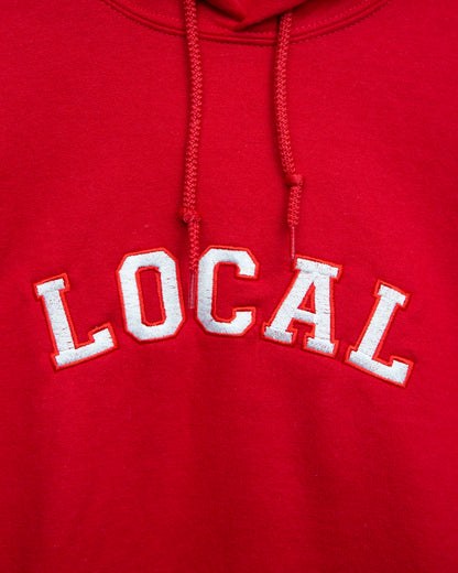 The Local - Hoodie, Varsity. Red. MADE TO ORDER