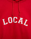 The Local - Hoodie, Varsity. Red. S9D4