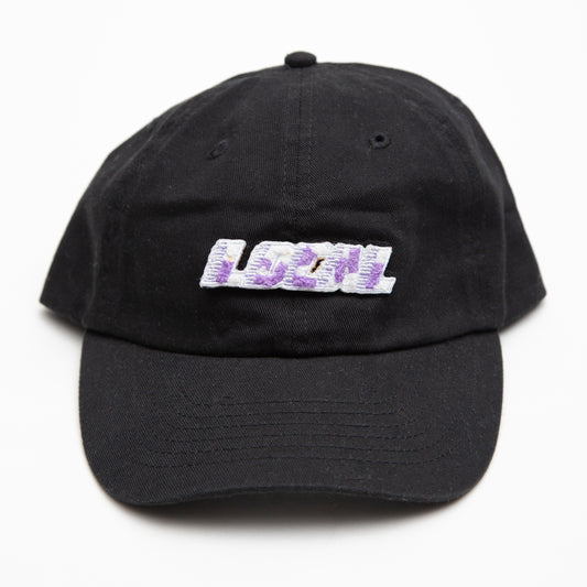 The Local - Hat, Velcro Speed Font Dad Cap. MADE TO ORDER