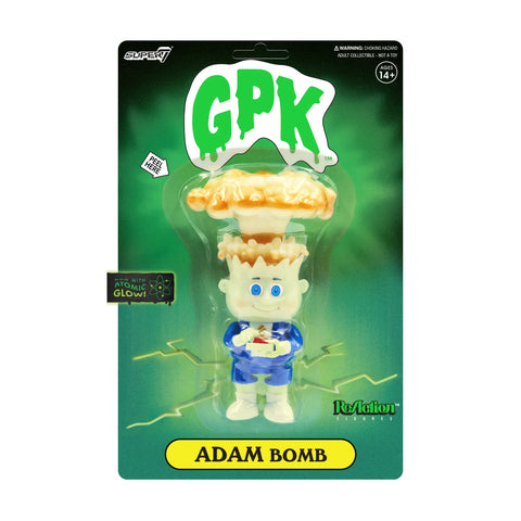 Super7 - Reaction Figure, Garbage Pail Kids, Adam Bomb (Glow)