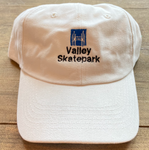 The Local - Hat, Valley Skatepark, Dad Hat. White