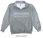 Mehrathon - 1/4 Zip Fleece, Intermondiale Embroidered. Athletic Heather