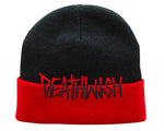 Deathwish - Beanie, Split. BLK/RED