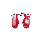 Salmon Arms - Mittens, Stripes-Red, Classic. 2022/23