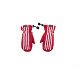 Salmon Arms - Mittens, Stripes-Red, Classic. 2022/23