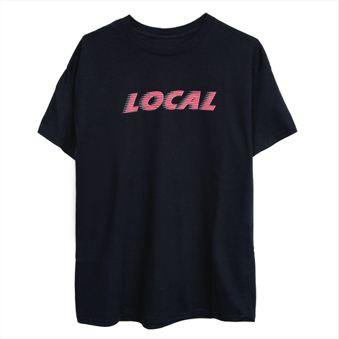 The Local - T Shirt, Speed Font. BLK/Red