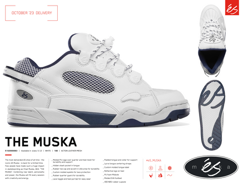 ÉS - Shoes, The Muska. White // PREORDER