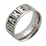 Baker - Ring, Brand Logo. Silver