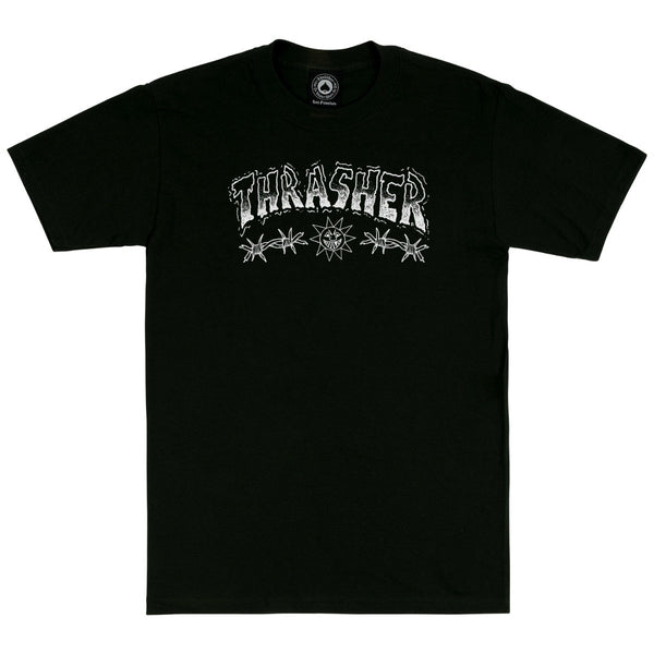 Thrasher Magazine T Shirt Barbed Wire The Local Skate Shop