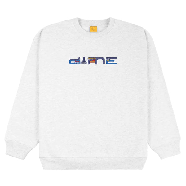 Dime - Crewneck, Microdime. Ash – The Local Skate Shop