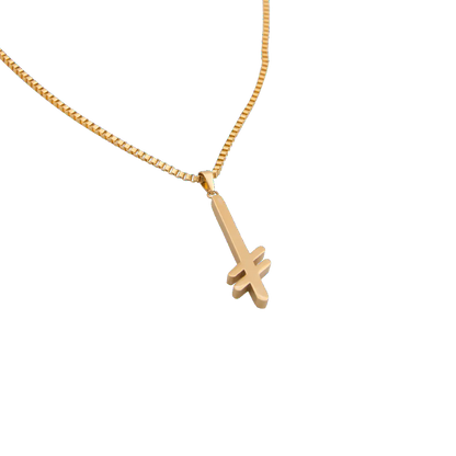 Deathwish - Gold Necklace, Gang Logo