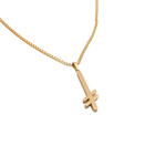Deathwish - Gold Necklace, Gang Logo