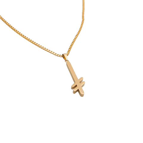 Deathwish - Gold Necklace, Gang Logo