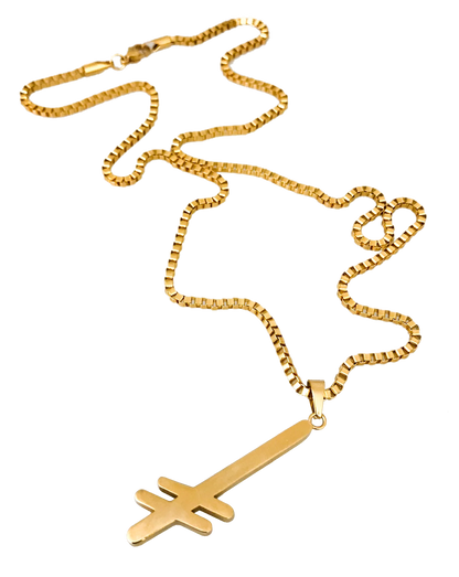 Deathwish - Gold Necklace, Gang Logo
