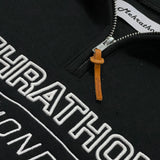 Mehrathon - 1/4 Zip Fleece, Intermondiale Embroidered. Black